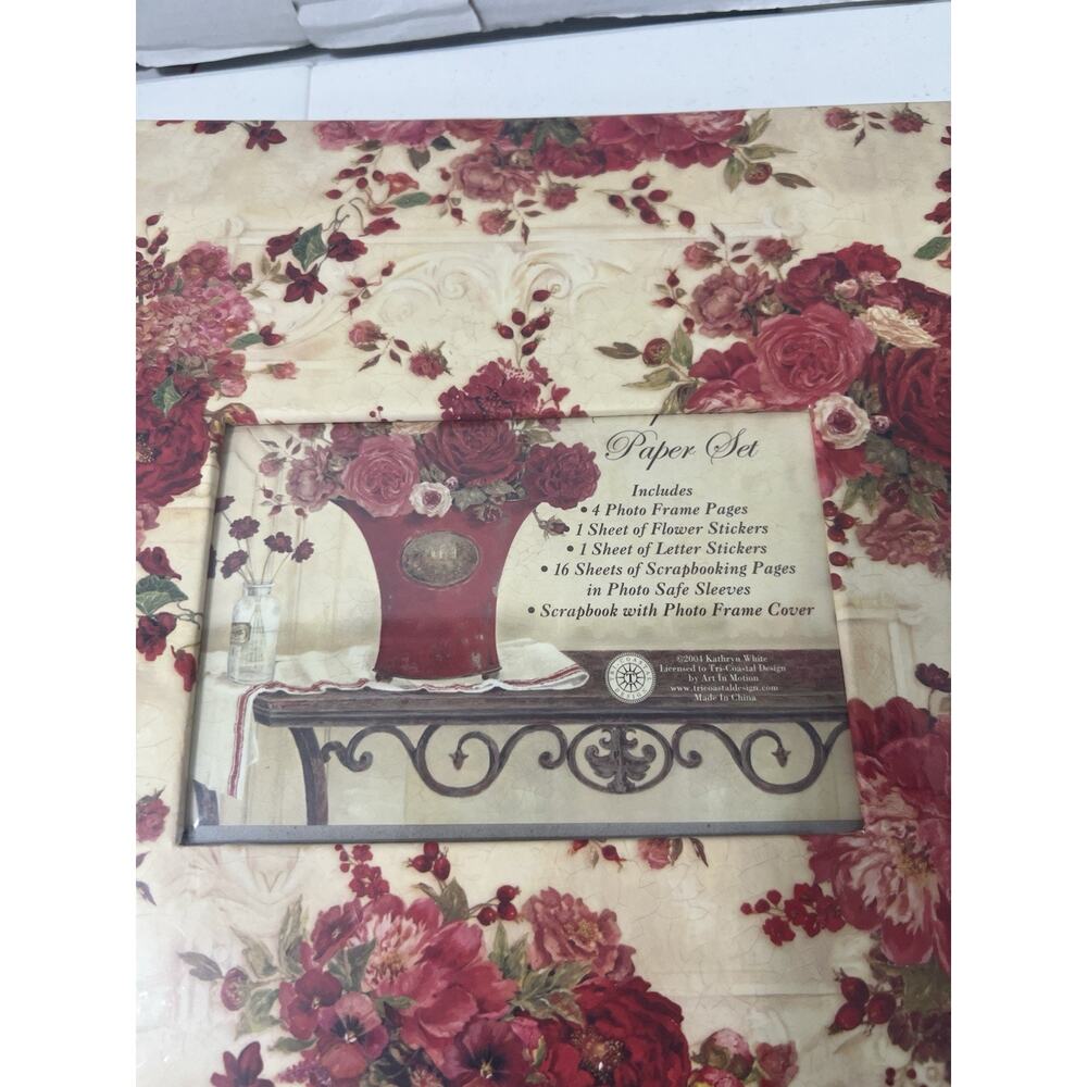 Tricoastal Designs Rose Photo Frame Scrapbook Album Stickers paper New‎ 15 By 13 - Picture 3 of 8